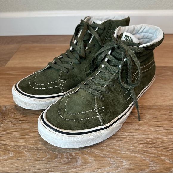 Vans Unisex Sk8-Hi Green Sneaker Shoes - Picture 3 of 11